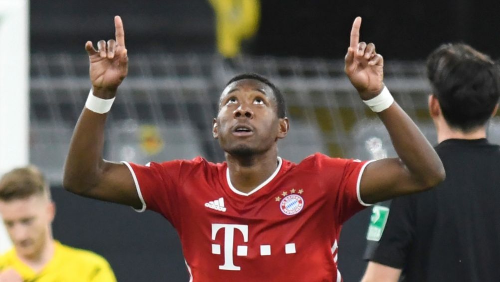 David Alaba en un partido con el Bayern Múnich