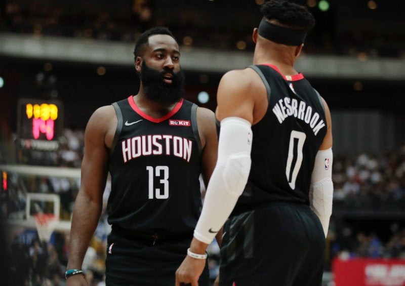 Harden y Westbrook no brillaron en los Rockets