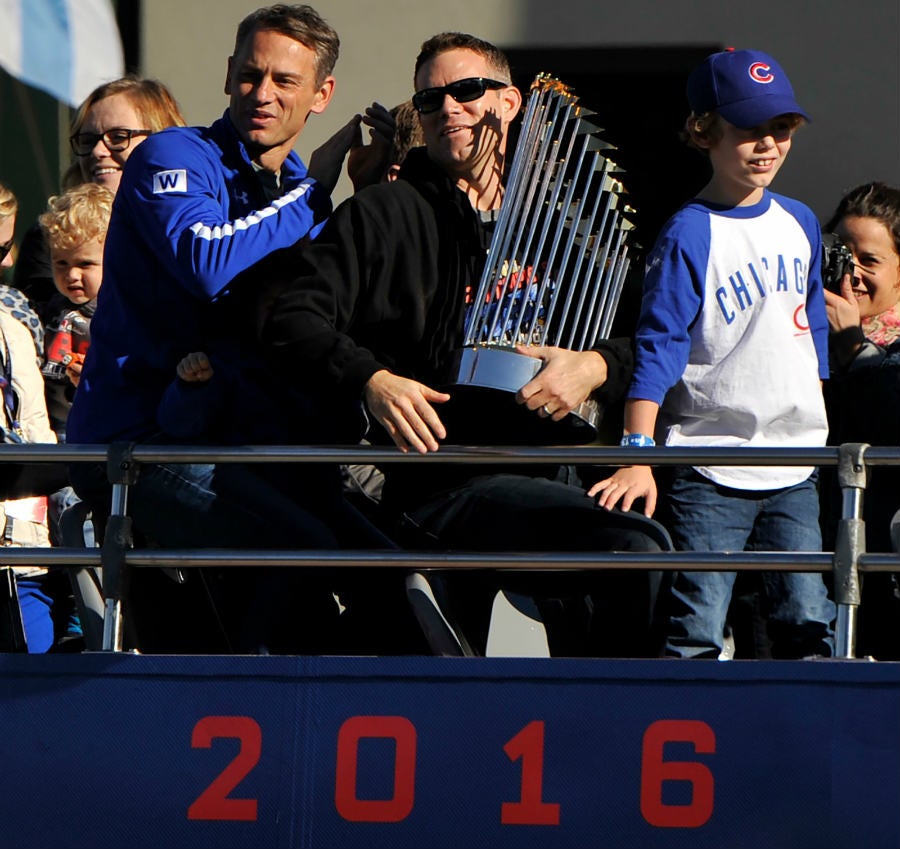 Epstein con el título de la MLB en 2016