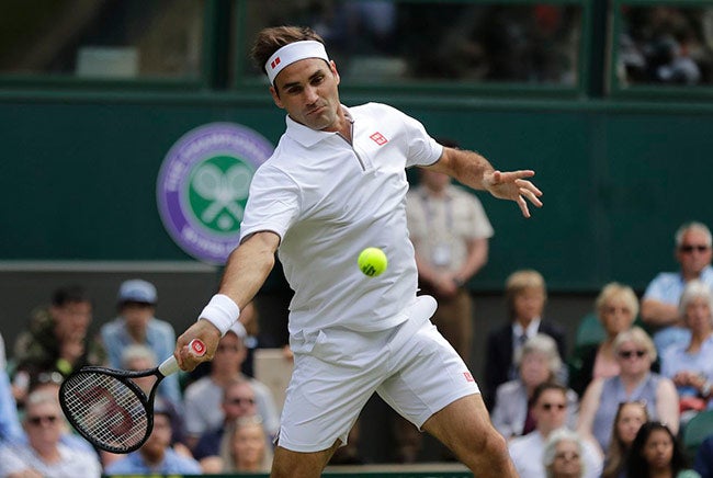 Roger Federer, durante una edición de Wimbledon