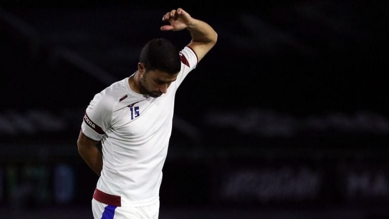 Ignacio Rivero en partido con Cruz Azul