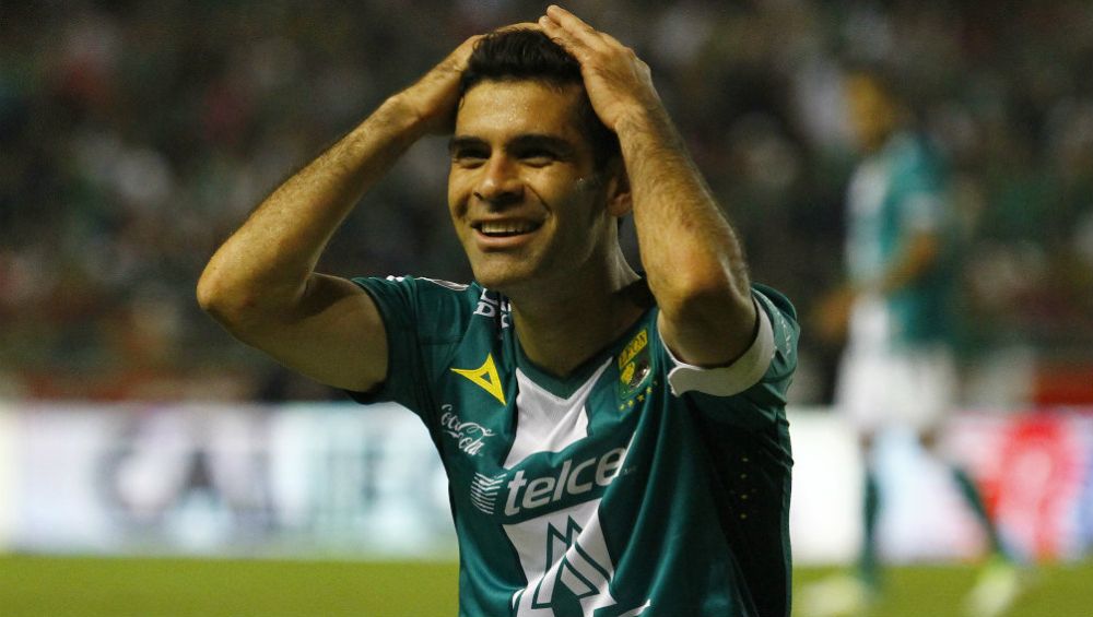 Rafael Márquez riendo como jugador del León