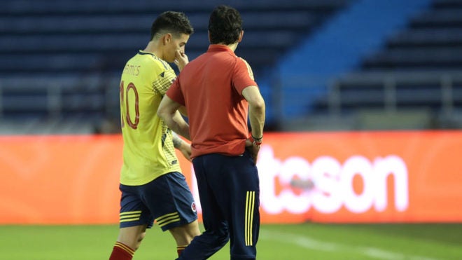 James Rodríguez con Colombia