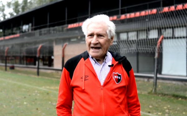 Jorge Griffa en las instalaciones de Newell's Old Boys