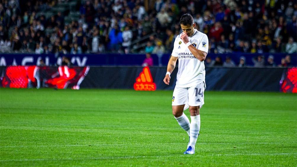 Javier Hernández con Galaxy