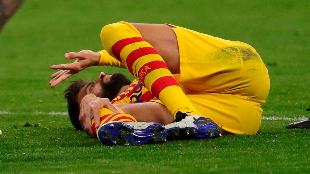 Barcelona: Gerard Piqué estaría hasta ocho meses fuera por lesión