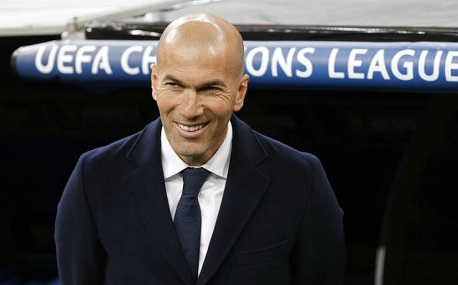 Zinedine Zidane en juego del Real Madrid