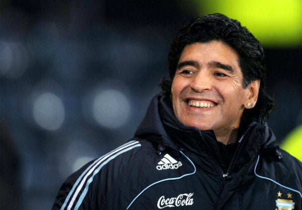 Diego Maradona como entrenador de Argentina