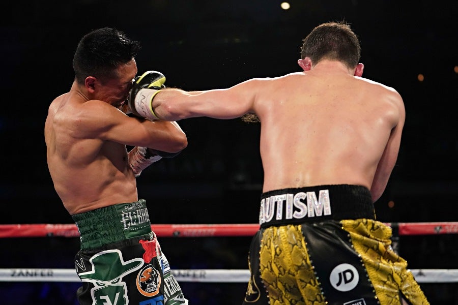 Francisco Vargas durante un combate