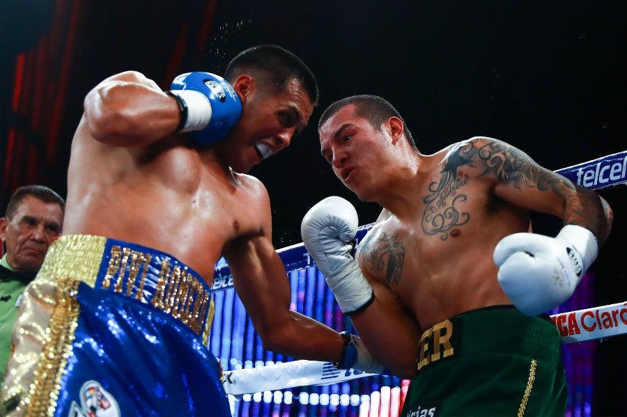 Juan Pablo Romero durante un combate