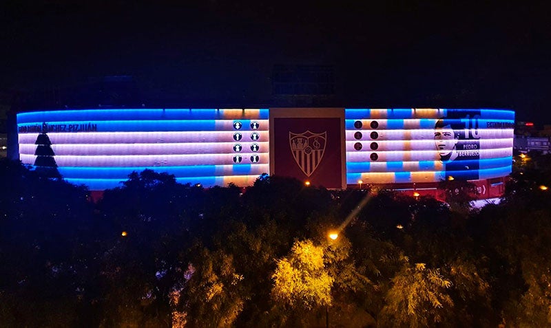 Así luce el estadio Ramón Sánchez-Pizjuán