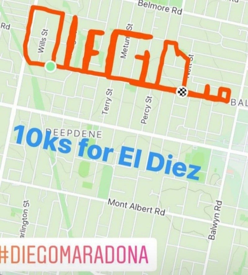 Carrera por Diego Armando Maradona