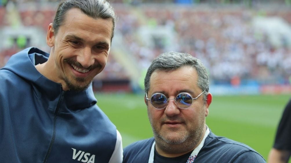 Raiola con Ibrahimovic, otro de sus representados