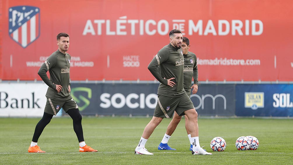 Héctor Herrera: Volvió a entrenar con el Atlético de Madrid