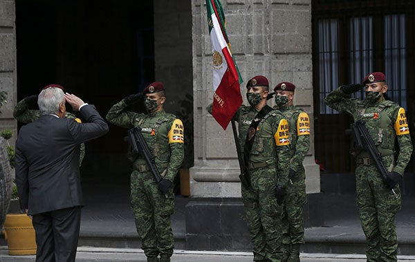 El presidente de México en Palacio Nacional 