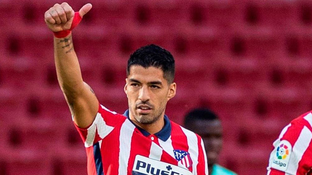 Luis Suárez, durante un juego del Atlético de Madrid