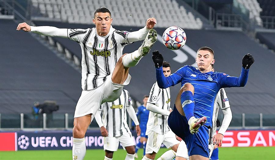 Cristiano Ronaldo en acción con la Juventus