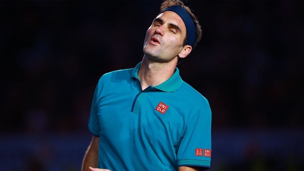 Roger Federer durante un evento 