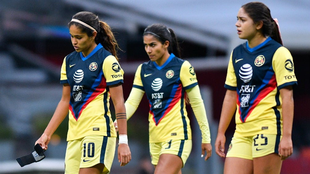 América Femenil en lamento de gol