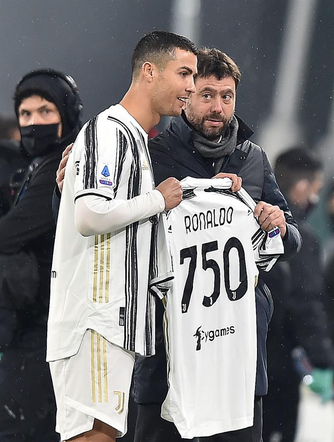 Cristiano Ronaldo recibió el reconocimiento de la Juventus