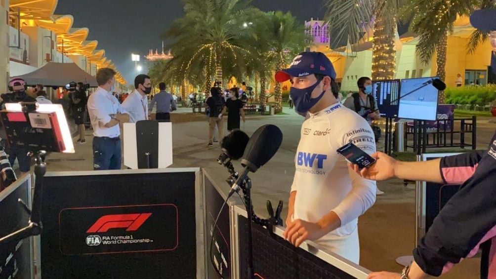 Checo Pérez en el GP de Sakhir 