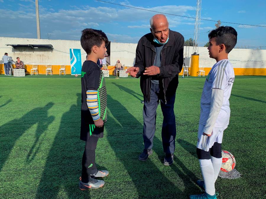 Ali Bennaceur previo al partido en honor a Maradona