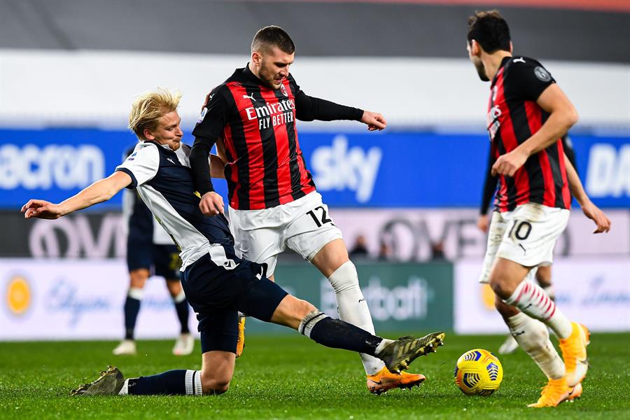 Rebic en acción ante Sampdoria