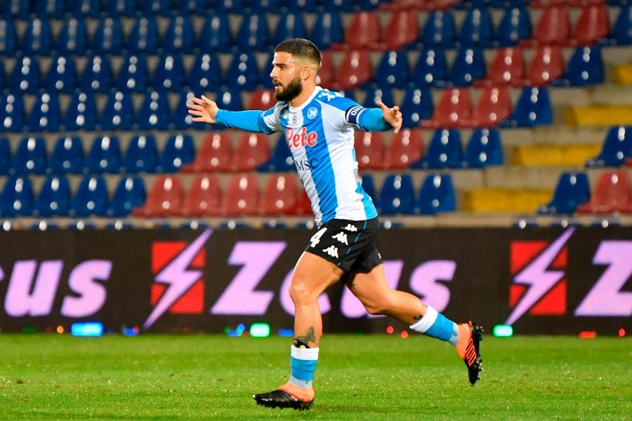 Lorenzo Insigne luego de anotar gol