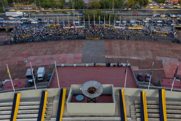 Afición de Pumas en CU previo al partido vs Cruz Azul