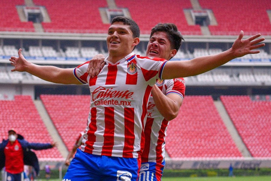 Sebastián Martínez celebrando en la final ante Atlas