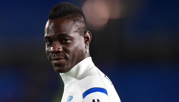 Balotelli en partido de la Serie A