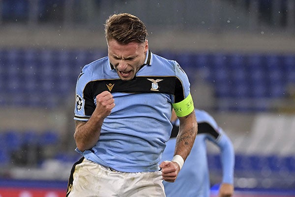 Ciro Immobile tras su anotación 