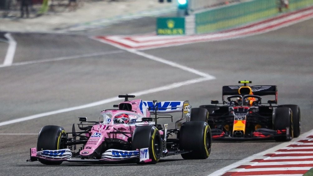 Checo Pérez en el GP de Sakhir 