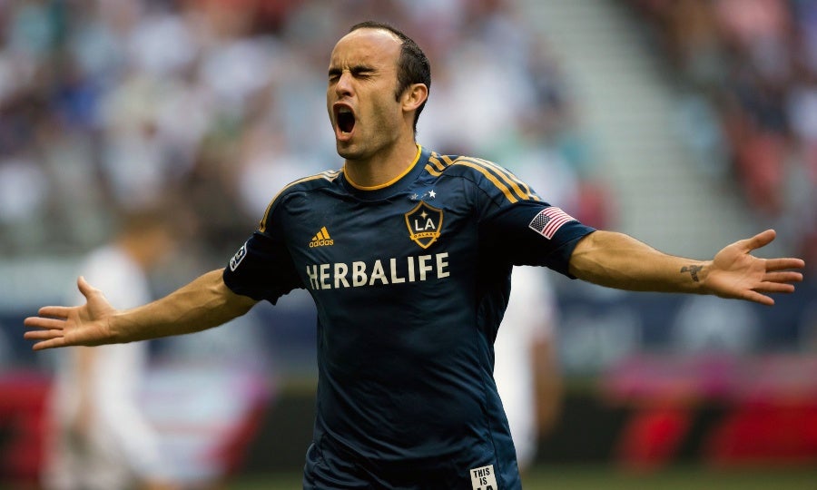 Landon Donovan en un partido con el LA Galaxy