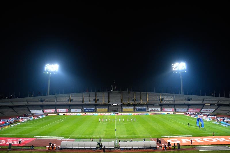 El estadio olímpico antes de la Final