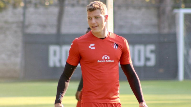 Julio Furch en entrenamiento con Atlas