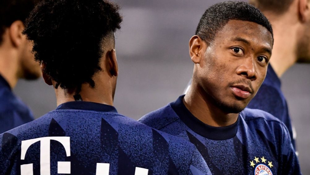 David Alaba en entrenamiento con Bayern Munich