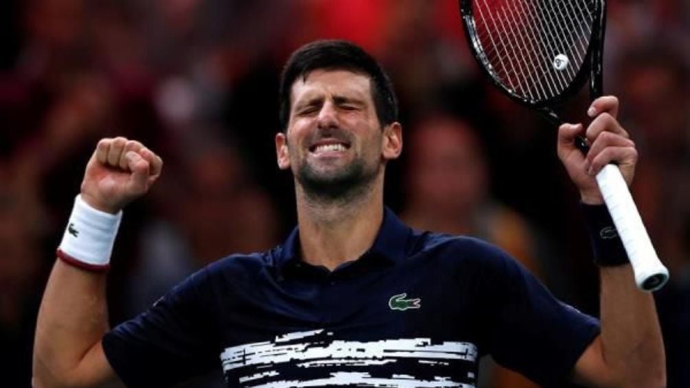 Novak Djokovic durante un torneo 