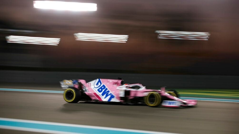 El monoplaza de Pérez en el GP de Abu Dhabi 