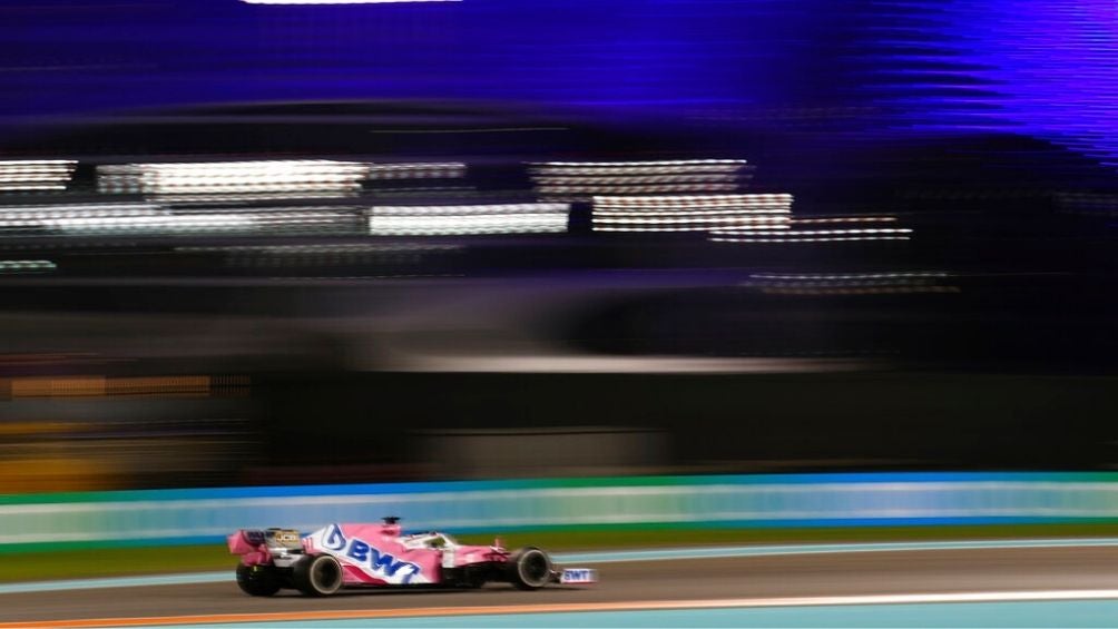 El monoplaza de Pérez en el GP de Abu Dhabi 