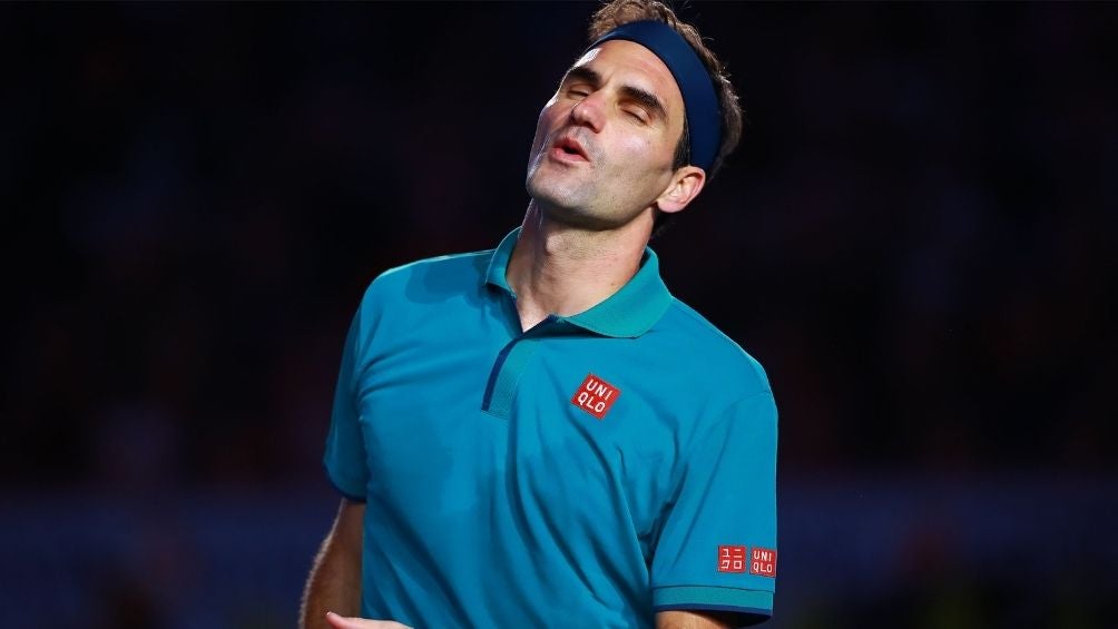 Roger Federer durante un evento 