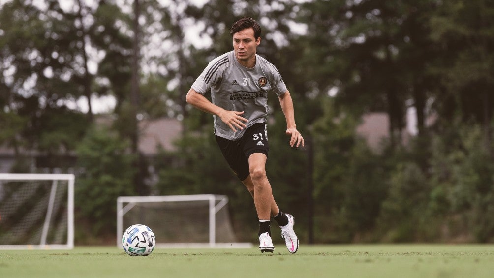 Erick Torres durante un entrenamiento con Atlanta United