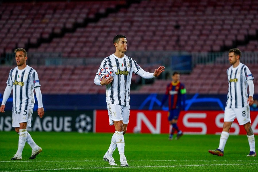 Cristiano Ronaldo en un partido con la Juventus