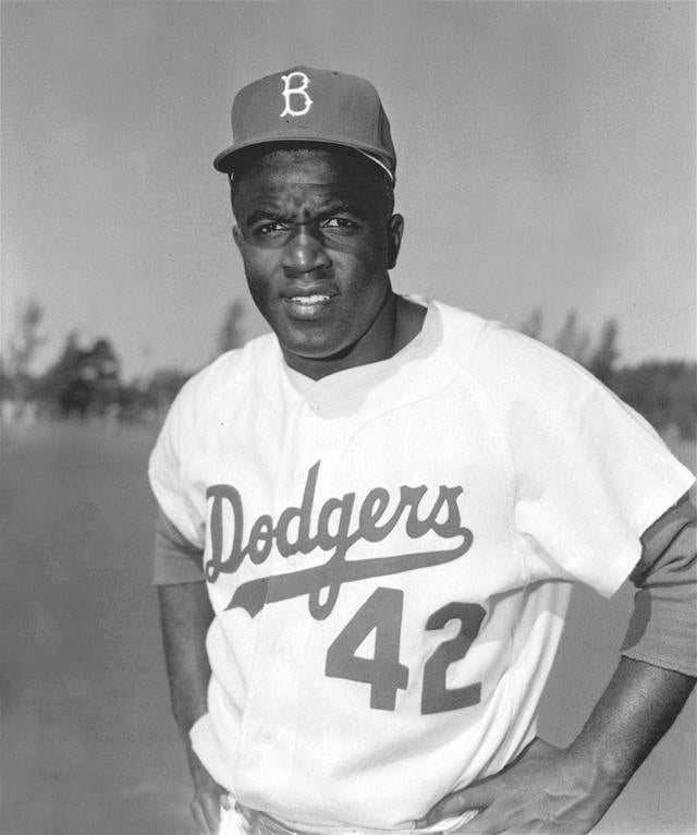 Jackie Robinson, con los Dodgers