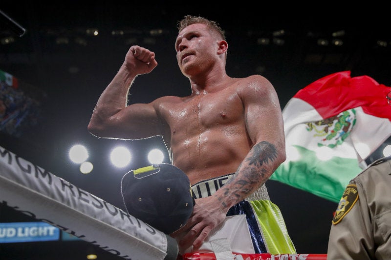 Canelo en pelea de Box