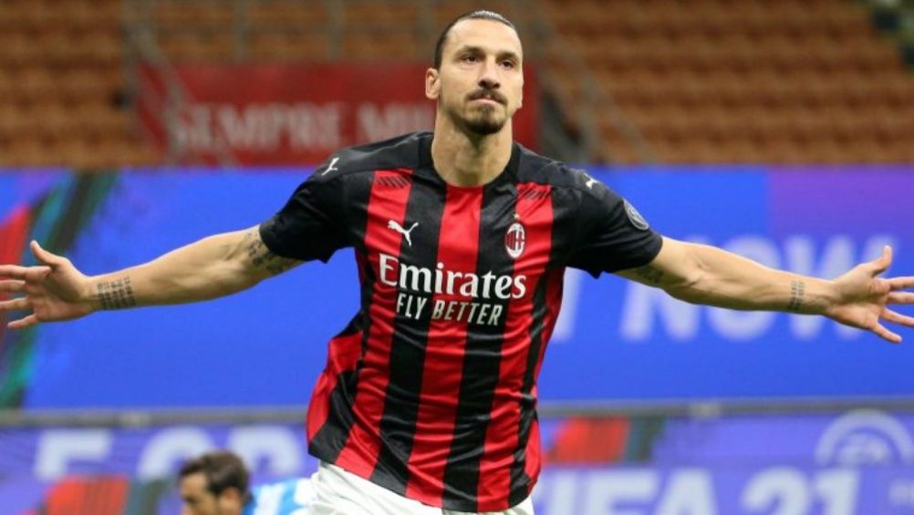 Zlatan Ibrahimovic en un partido del Milan