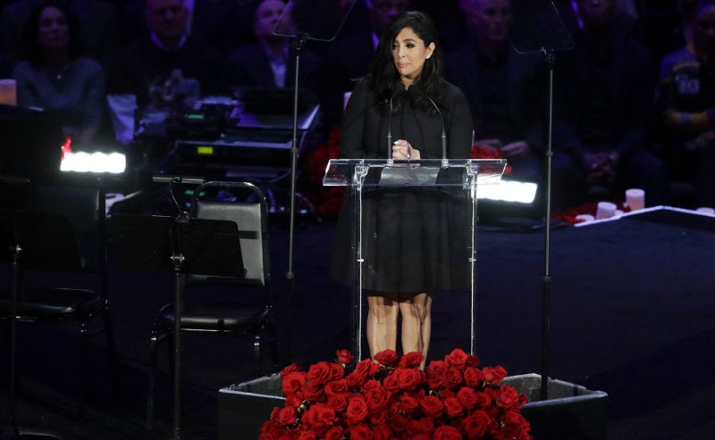 Vanessa Bryant en una presentación