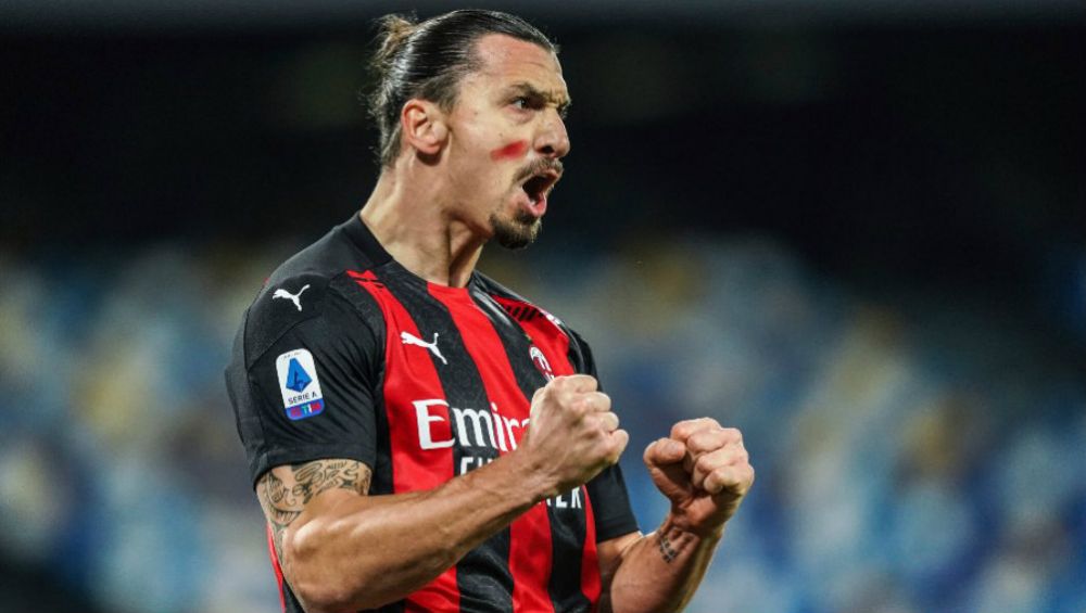 Zlatan Ibrahimovic en un partido del Milan 