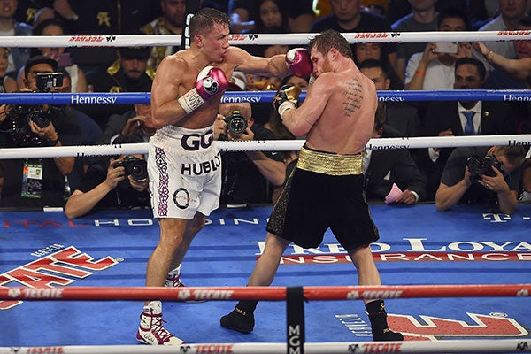 El mexicano en la segunda pelea vs Golovkin