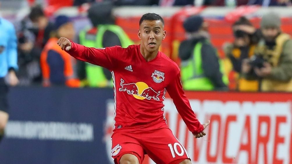 Kaku Romero en un partido con Red Bull 